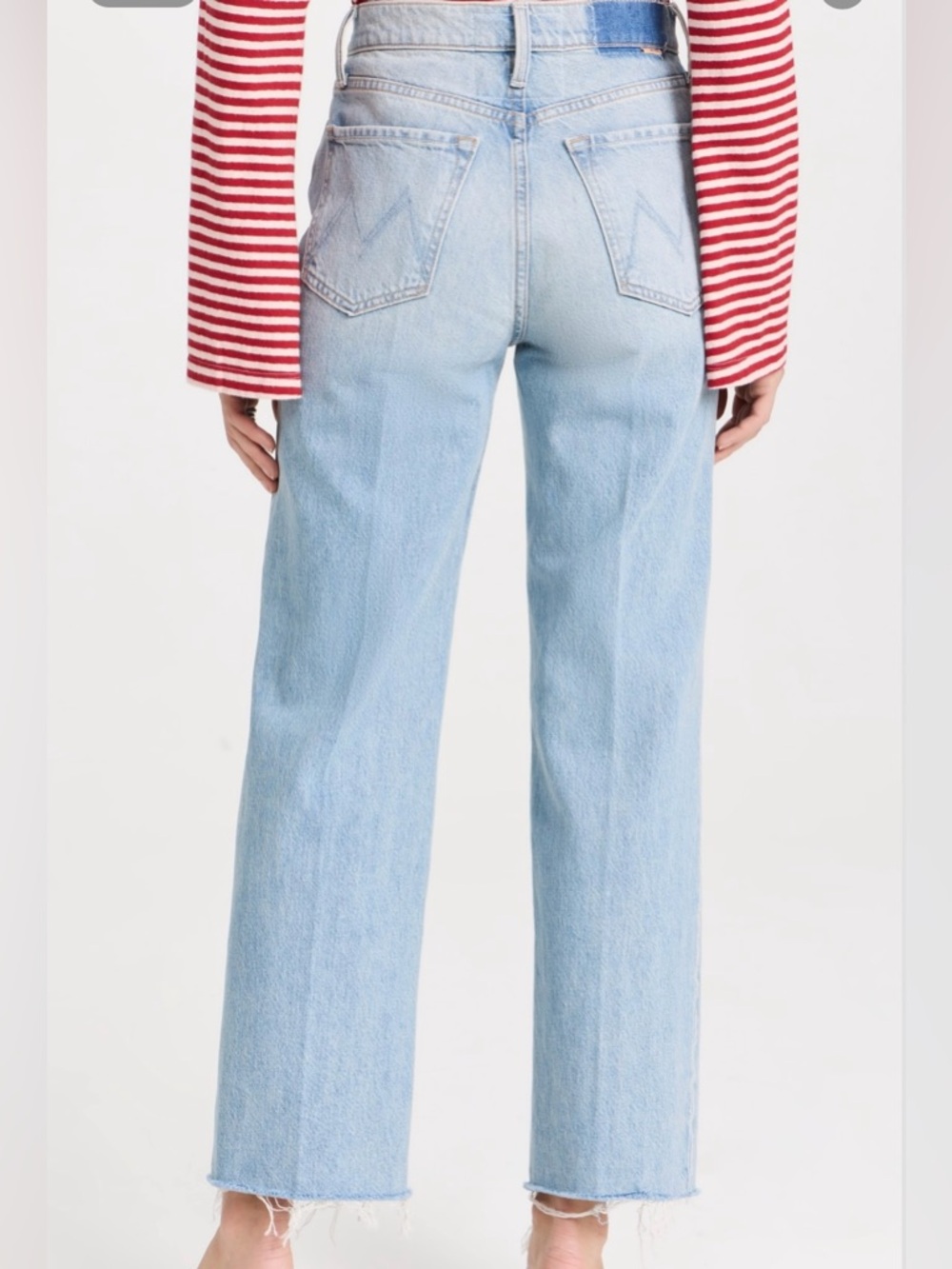 Mother Denim The Rambler Zip Ankle Fray